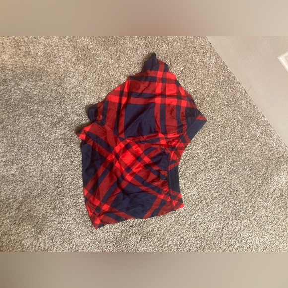 NWOT - Aerie Red and Black Plaid Pajama Shorts - Picture 6 of 10